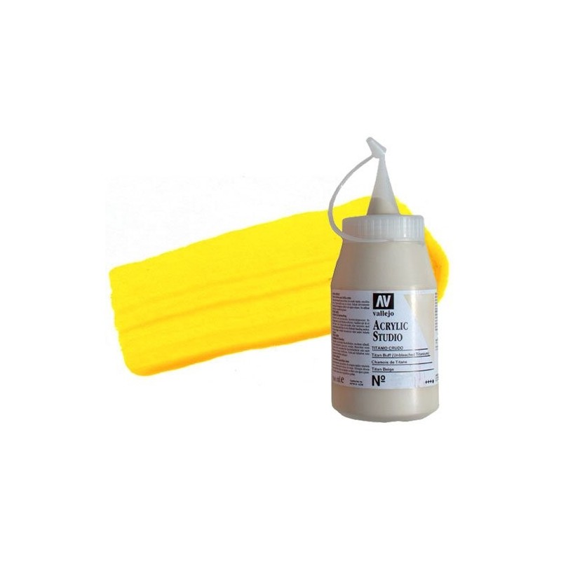 Materiais Belas Artes - Acrilico Vallejo, Amarelo Alaranjado, 500 ml. | totenart.com