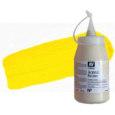 Materiais Belas Artes - Acrilico Vallejo, Amarelo Cadmio Escuro, 500 ml. | totenart.com
