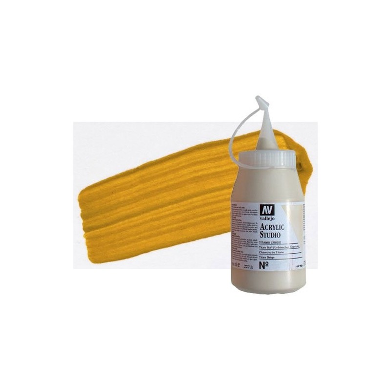 Materiais Belas Artes - Acrilico Vallejo, Amarelo Oxido de Ferro, 500 ml. | totenart.com