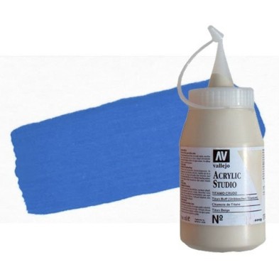 Materiais Belas Artes - Acrilico Vallejo, Azul Cyan, 500 ml. | totenart.com