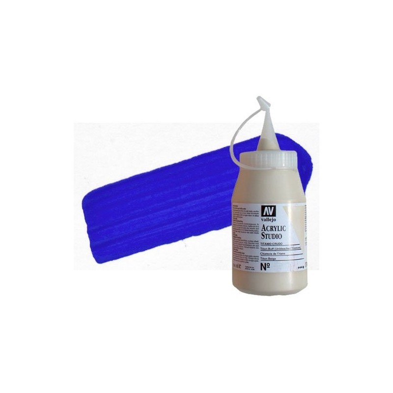 Materiais Belas Artes - Acrilico Vallejo, Azul de Cobalto, 500 ml. | totenart.com