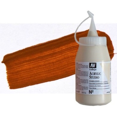 Materiais Belas Artes - Acrilico Vallejo, Laranja Oxido de Ferro, 500 ml. | totenart.com