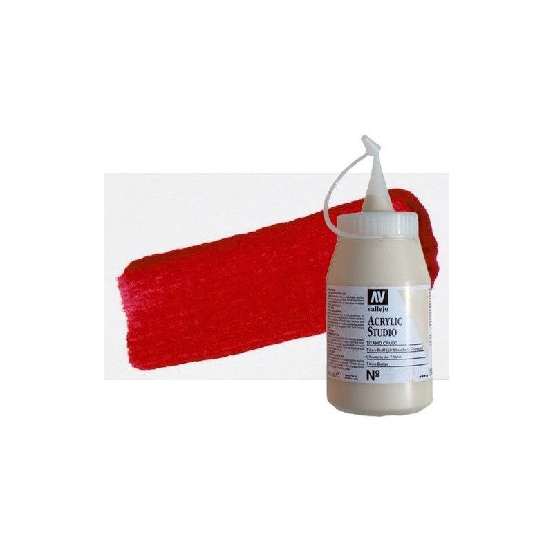 Materiais Belas Artes - Acrilico Vallejo, Vermelho Cadmio Escuro, 500 ml | totenart.com