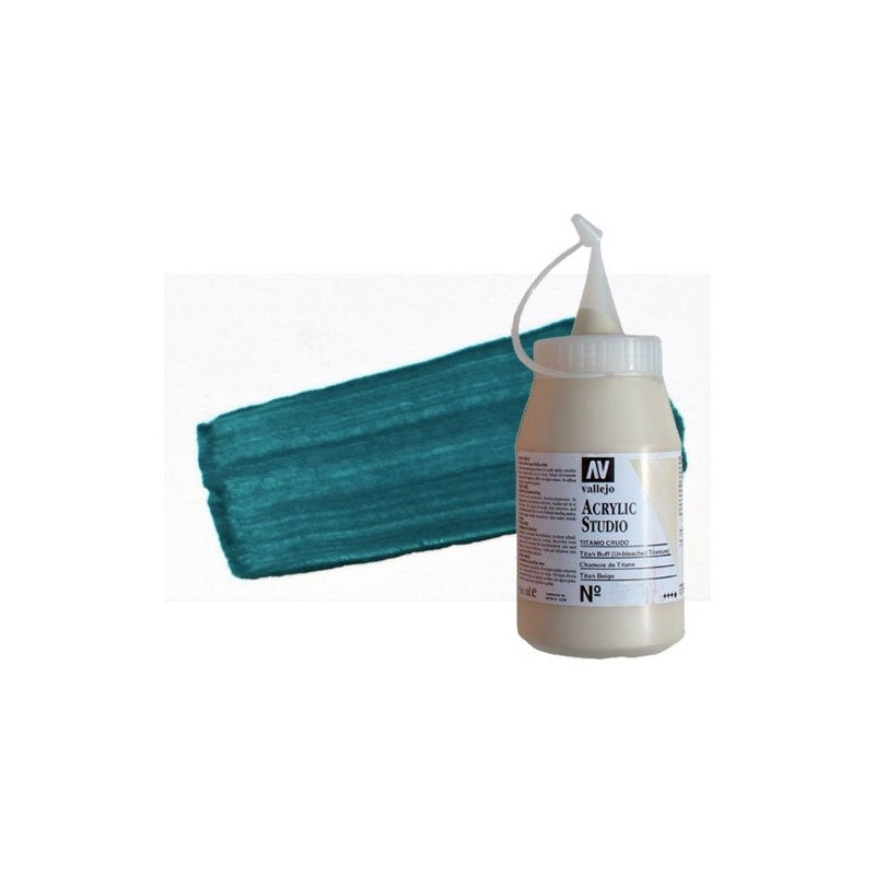 Materiais Belas Artes - Acrilico Vallejo, Turquesa de Ftalocianina, 500 ml. | totenart.com