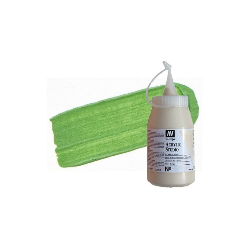 Materiais Belas Artes - Acrilico Vallejo, Verde Cromo Pale, 500 ml. | totenart.com