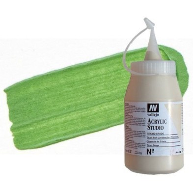 Materiais Belas Artes - Acrilico Vallejo, Verde Cromo Pale, 500 ml. | totenart.com