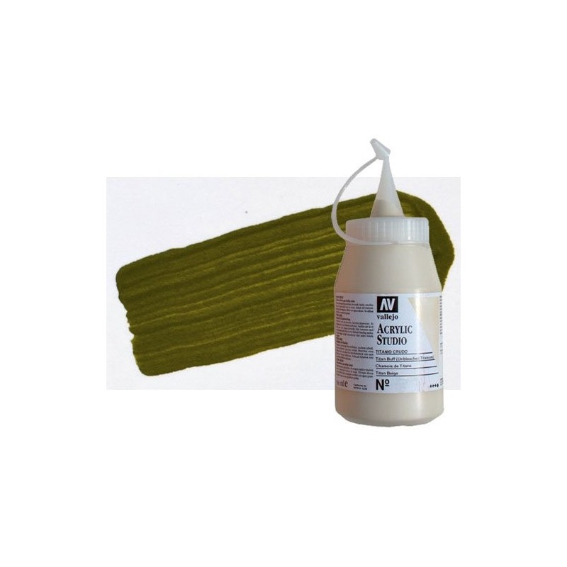 Materiais Belas Artes - Acrilico Vallejo, Verde Oliva, 500 ml. | totenart.com