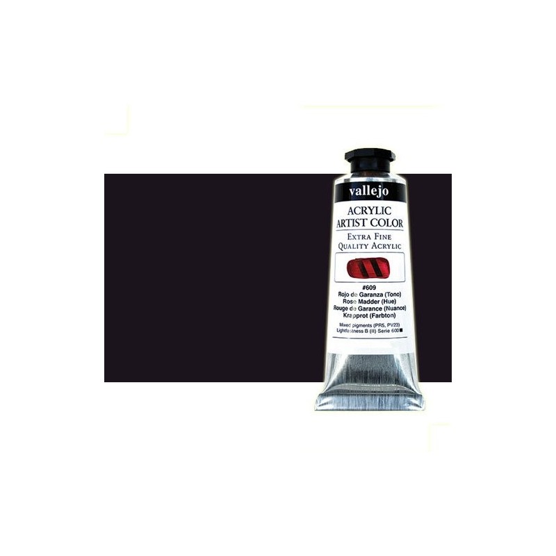 Materiais Belas Artes - Acrilico Vallejo Artist Preto Carvao, 60 ml. | totenart.com