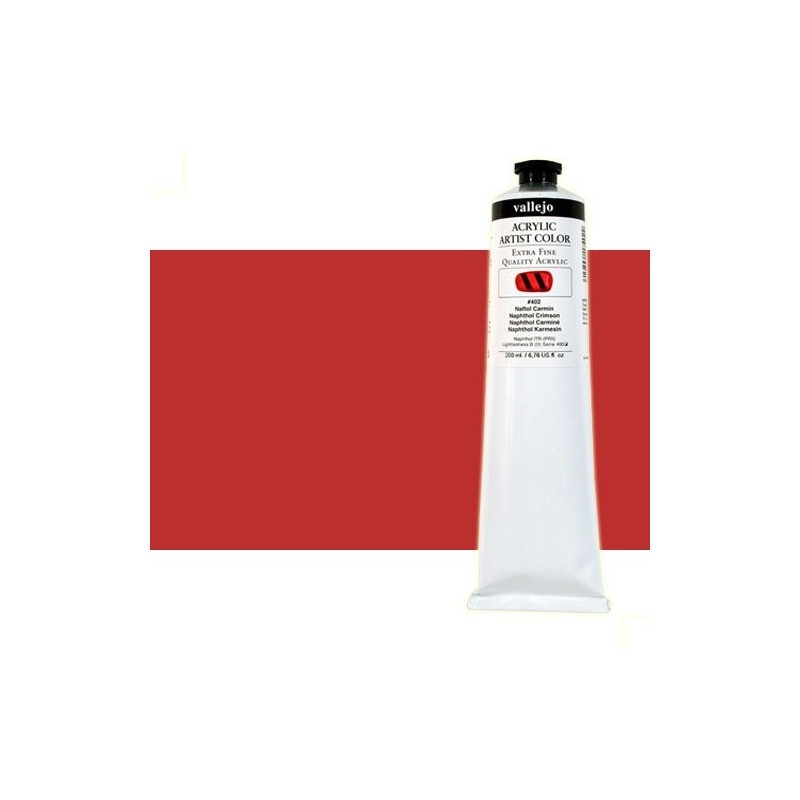 Materiais Belas Artes - Acrilico Vallejo Vermelho Pirrol,  200 ml. | totenart.com