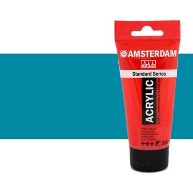 Materiais Belas Artes - Acrilico Amsterdam Azul Turquesa 250 ml. | totenart.com