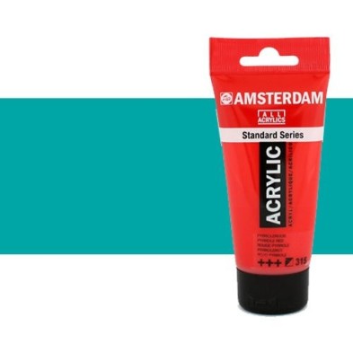 Materiais Belas Artes - Acrilico Amsterdam Verde Turquesa  250 ml. | totenart.com