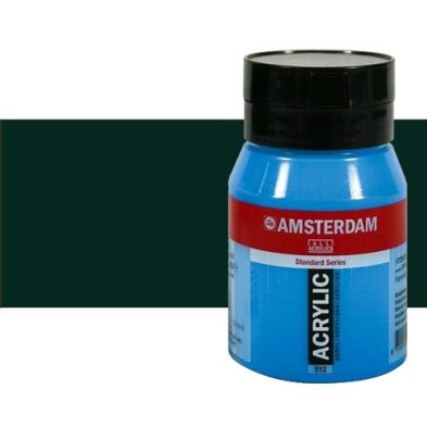 Materiais Belas Artes - Acrilico Amsterdam Preto Oxido  500 ml. | totenart.com