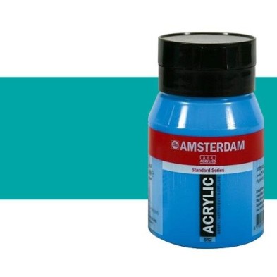Materiais Belas Artes - Acrilico Amsterdam Verde Turquesa  500 ml. | totenart.com