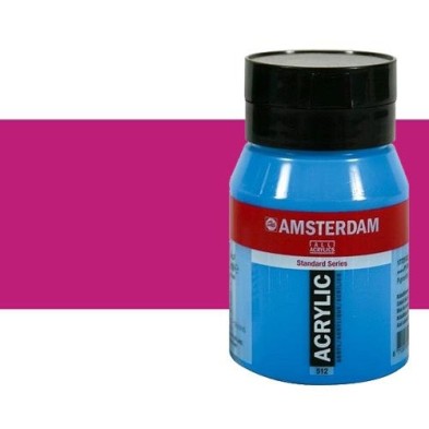 Materiais Belas Artes - Acrilico Amsterdam Violeta Vermelo Permanente Claro  500 ml. | totenart.com