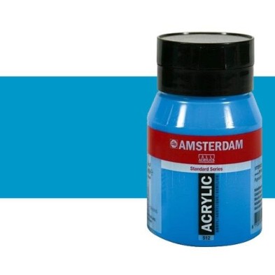Materiais Belas Artes - Acrilico Amsterdam Cyan Primario  500 ml. | totenart.com