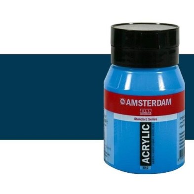 Materiais Belas Artes - Acrilico Amsterdam Azul Prussia Ftalo  500 ml. | totenart.com