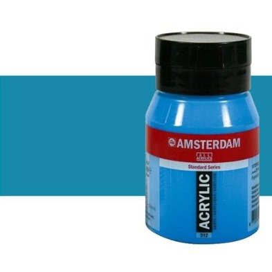 Materiais Belas Artes - Acrilico Amsterdam Azul Real 500 ml. | totenart.com