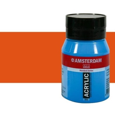 Materiais Belas Artes - Acrilico Amsterdam Vermelhao 500 ml. | totenart.com