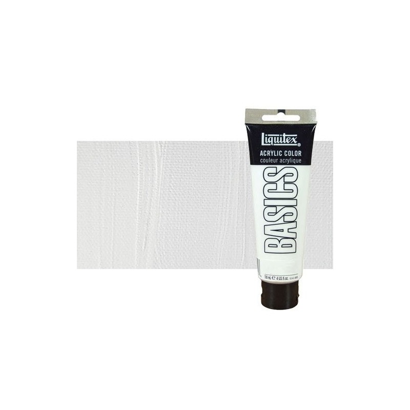 Materiais Belas Artes - Acrilico Liquitex Basics Branco Titanio, 118 ml. | totenart.com
