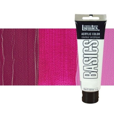 Materiais Belas Artes - Acrilico Liquitex Basics n.114 Magenta Quinacridona, 118 ml. | totenart.com
