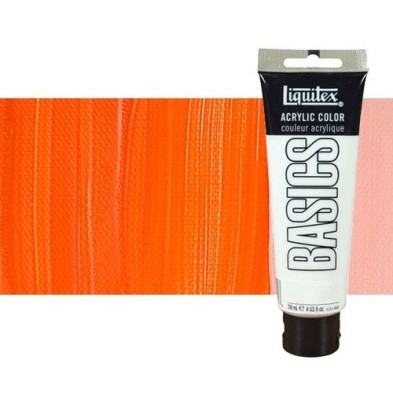 Materiais Belas Artes - Acrilico Liquitex Basics Laranja Cadmio, 118 ml. | totenart.com