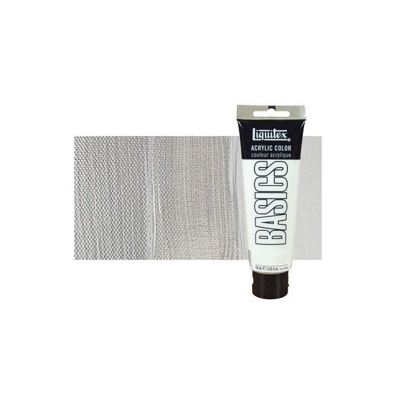 Materiais Belas Artes - Acrilico Liquitex Basics Plata, 118 ml. | totenart.com