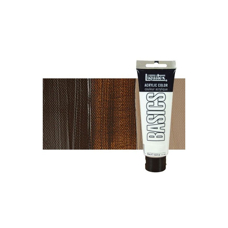 Materiais Belas Artes - Acrilico Liquitex Basics n.128 Sombra Queimada, 118 ml. | totenart.com