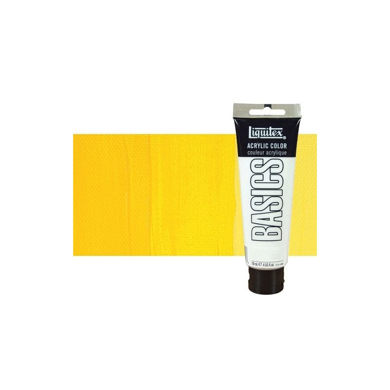 Materiais Belas Artes - Acrilico Liquitex Basics n.830 Tono Amarelo Cad. Medio, 118 ml. | totenart.com