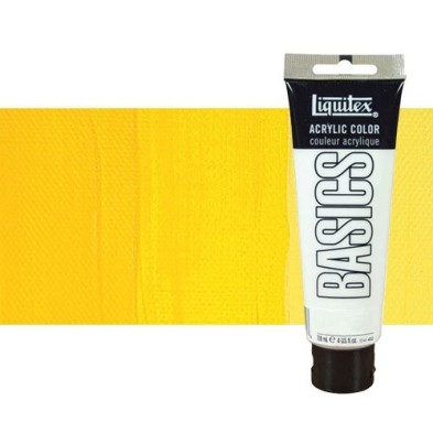 Materiais Belas Artes - Acrilico Liquitex Basics n.830 Tono Amarelo Cad. Medio, 118 ml. | totenart.com