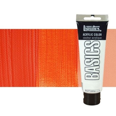 Materiais Belas Artes - Acrilico Liquitex Basics Tono Vermelho Cadmio Claro, 118 ml. | totenart.com