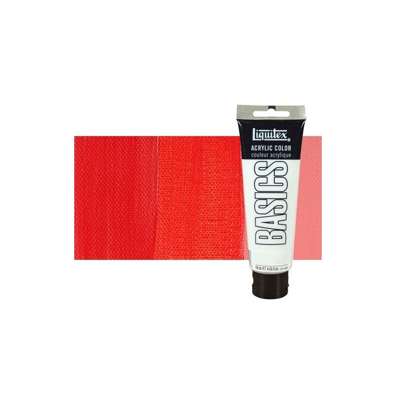 Materiais Belas Artes - Acrilico Liquitex Basics n.151 Tono Vermelho Cad. Medio, 118 ml. | totenart.com