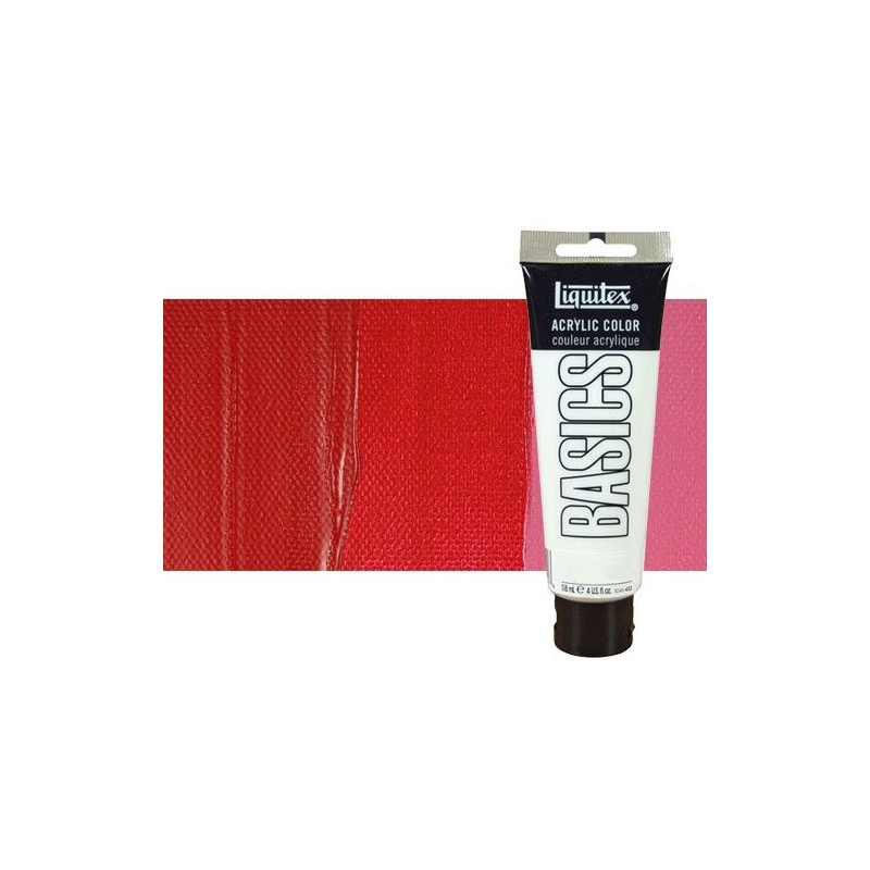 Materiais Belas Artes - Acrilico Liquitex Basics Tono Vermelho Cad. Escuro, 118 ml. | totenart.com