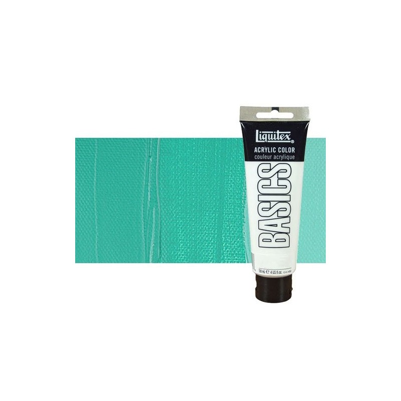 Materiais Belas Artes - Acrilico Liquitex Basics Verde Agua Brillante, 118 ml. | totenart.com