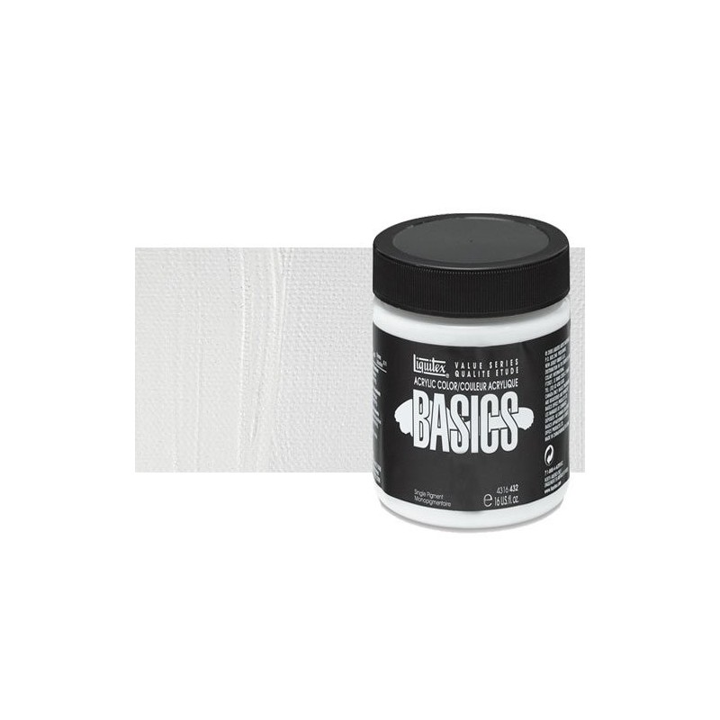 Materiais Belas Artes - Acrilico Liquitex Basics Branco Titanio, 946 ml. | totenart.com