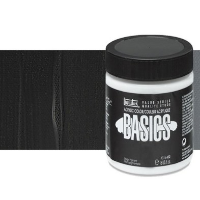 Materiais Belas Artes - Acrilico Liquitex Basics Preto Marfim, 946 ml. | totenart.com