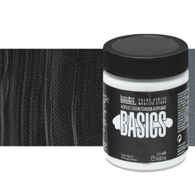Materiais Belas Artes - Acrilico Liquitex Basics Preto Marte, 946 ml. | totenart.com