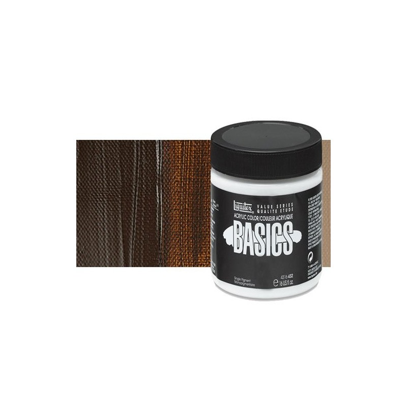 Materiais Belas Artes - Acrilico Liquitex Basics Terra Sombra Queimada, 946 ml. | totenart.com