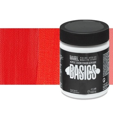 Materiais Belas Artes - Acrilico Liquitex Basics Tono Vermelho Cadmio Meio , 946 ml. | totenart.com