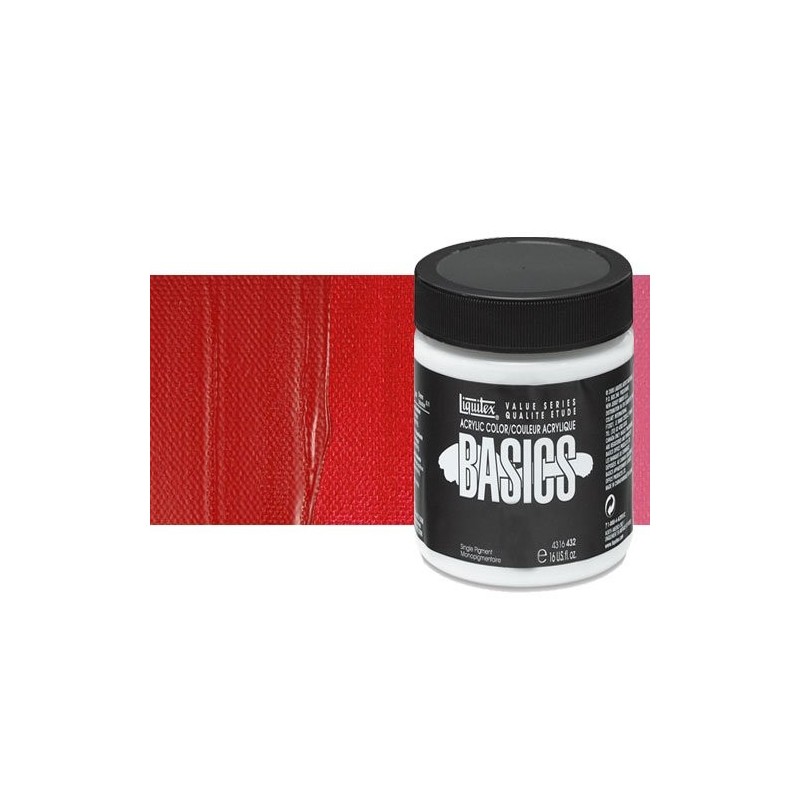 Materiais Belas Artes - Acrilico Liquitex Basics Tono Vermelho Cadmio Escuro , 946 ml. | totenart.com