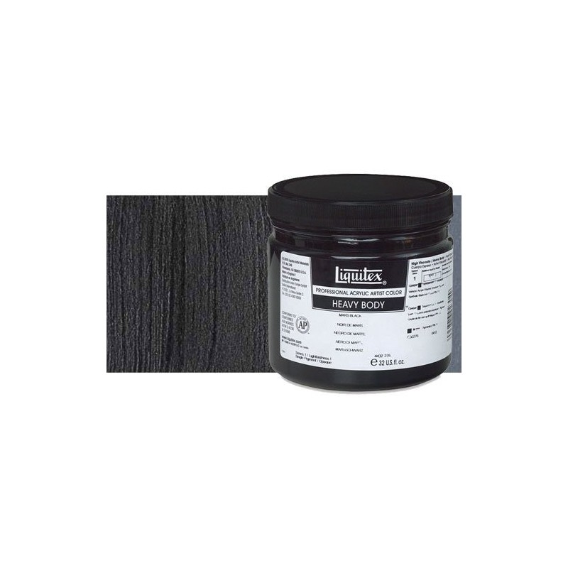 Materiais Belas Artes - Acrilico Liquitex Preto Marfim Heavy Body, 946 ml. | totenart.com
