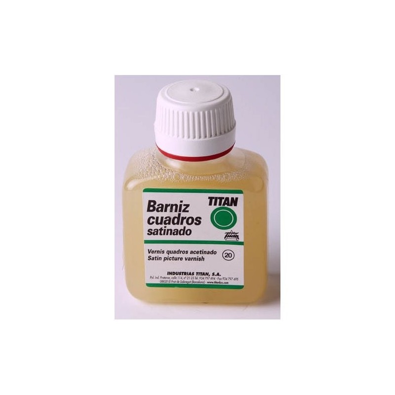 Materiais Belas Artes - Verniz satinado Titan, 100 ml. | totenart.com