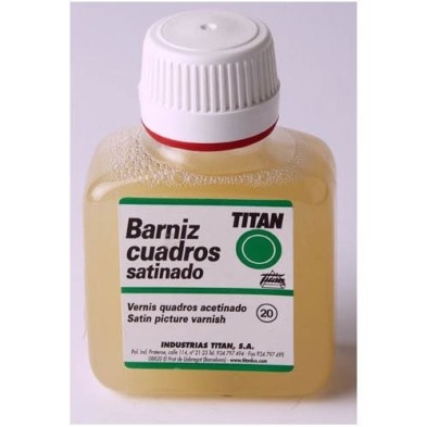 Materiais Belas Artes - Verniz satinado Titan, 250 ml. | totenart.com