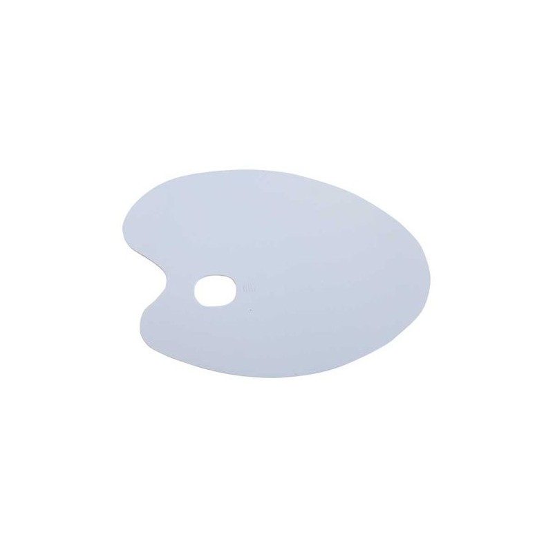 Materiais Belas Artes - Paleta de resina acrílica transparente oval (28x40 cm) | totenart.com