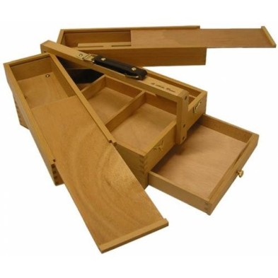 Materiais Belas Artes - Caixa madera muito usos, 24x34x15 cm. | totenart.com