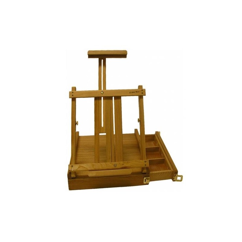 Materiais Belas Artes - Caixa madera com atril, 38x40x10 cm. | totenart.com