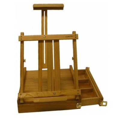 Materiais Belas Artes - Caixa madera com atril, 38x40x10 cm. | totenart.com