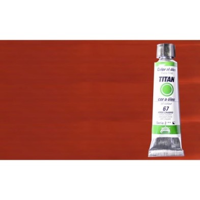 Materiais Belas Artes - Oleo Titan Extra Fino, Vermelho Cadmio Escuro, 20 ml. | totenart.com