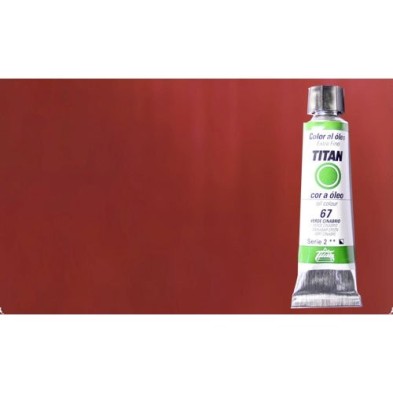 Materiais Belas Artes - Oleo Titan Extra Fino, Vermelho Ingles Escuro, 20 ml. | totenart.com