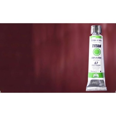 Materiais Belas Artes - Oleo Titan Extra Fino, Vermelho Ingles Violaceo, 20 ml. | totenart.com