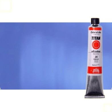 Materiais Belas Artes - Oleo Titan Extra Fino, Azul Cyan, 60 ml. | totenart.com